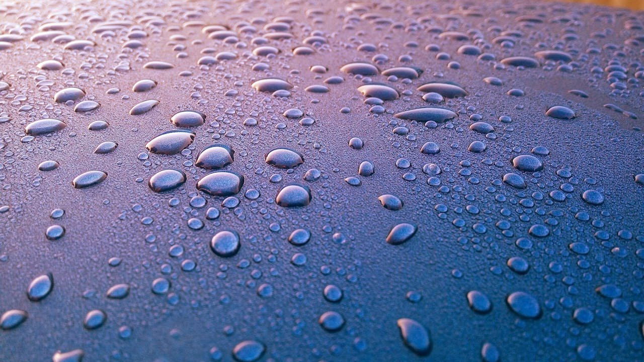 menu-03 Close-up of water droplets on a surface, perfect for 4k mobile wallpapers.